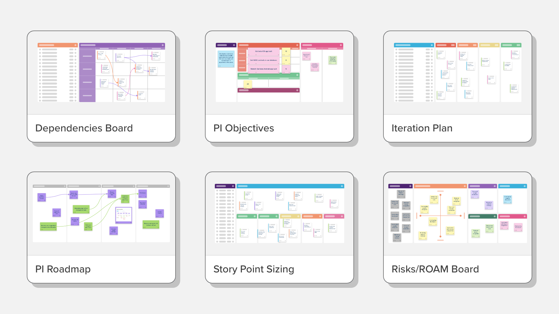PI Planning Templates